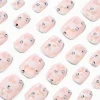 Airbrush Heart Coffin Press On Faux Nail Set - 24 Pack