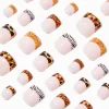 Animal Print French Tip Square Press On Vegan Faux Nail Set - 24 Pack