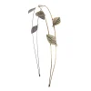 Antique Gold Double Band Headband with Leaves