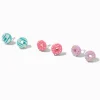 Assorted Donut Stud Earrings - 3 Pack