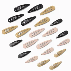 Ballet Neutral Snap Hair Clips - 22 Pack