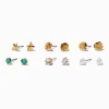 Beach Cubic Zirconia Stud Earrings - 6 Pack