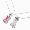 Best Friends Bunny Tail Pendant Necklaces - 2 Pack
