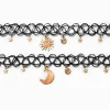 Best Friends Celestial UV Color-Changing Tattoo Choker Necklaces - 2 Pack