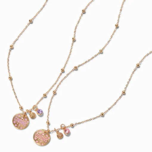 Best Friends Cousins Pendant Necklaces - 2 Pack