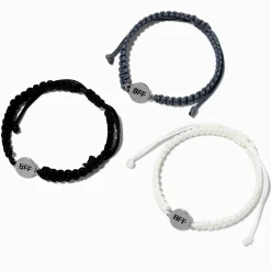 Best Friends Disc Woven Adjustable Cord Bracelets - 3 Pack