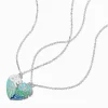Best Friends Forever Letter Heart Pendant Necklaces - 2 Pack
