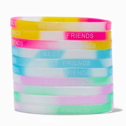 Best Friends Glow in the Dark Ombré Stretch Bracelets - 10 Pack