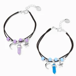 Best Friends Glow-In-The-Dark Mystical Gem Multi-Strand Bracelets - 2 Pack