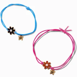Best Friends Mood Flower Adjustable Bracelets - 2 Pack