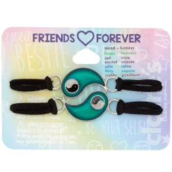 Best Friends Mood Yin Yang Adjustable Friendship Bracelets - 2 Pack