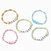 Best Friends Neon Heart Seed Bead Stretch Bracelets - 5 Pack