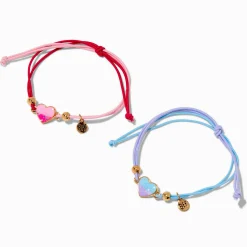 Best Friends Ombré Heart Adjustable Bracelets - 2 Pack