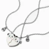 Best Friends Panda Split Heart Pendant Necklaces - 2 Pack