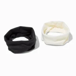 Black & Ivory Headwraps - 2 Pack