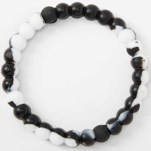 Black & White Courage Fortune Stretch Bracelet