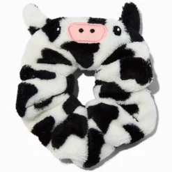 Black & White Cow Scrunchie