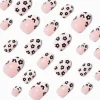 Black & White Daisy French Tip Stiletto Press On Faux Nail Set - 24 Pack