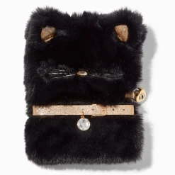 Black Cat Furry Lock Diary