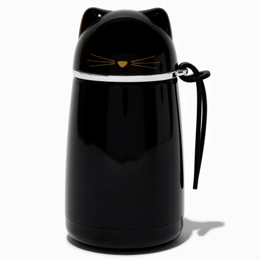 Black Cat Stainless Steel Water Bottle
