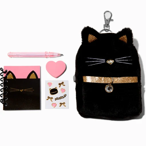 Black Cat 4'' Backpack Stationery Set