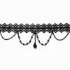 Black Diamond Lace Choker Necklace