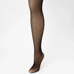 Black Fishnet Tights - M/L