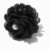 Black Flower Pearl Hair Claw