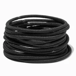 Black Full Hair XL Hair Ties - 12 Pack