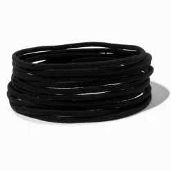 Black Fuzzy Stretch Headwraps - 8 Pack