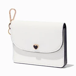 Black Heart White Card Case