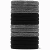 Black Lurex Rolled Hair Ties - 12 Pack