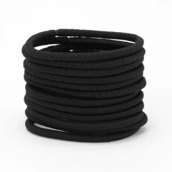Black Luxe Hair Ties - 12 Pack