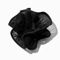 Black Mesh Hair Scrunchie