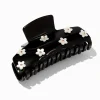 Black Mini Cream Daisy Hair Claw