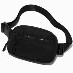Black Nylon Belt Bag