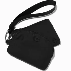 Black Nylon Coin Purse Set - 2 Pack