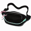 Black Nylon Cord Belt Bag
