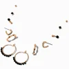 Black Onyx Beaded Earring Stackables Set - 6 Pack