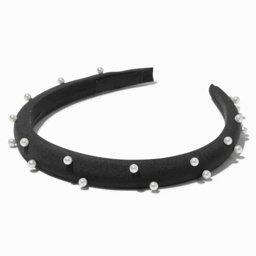 Black Pearl Embellished Headband