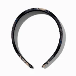 Black Plaid Headband