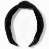 Black Pleated Knotted Headband