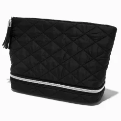 Black Puffy Makeup Bag