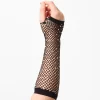Black Rhinestone Fishnet Arm Warmers