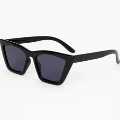 Black Square Retro Cat Eye Sunglasses