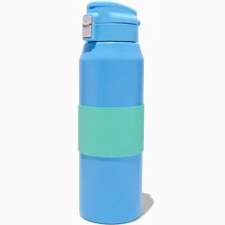 Blue & Green Colorblock Stainless Steel Water Bottle