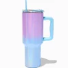 Blue & Purple Ombré Stainless Steel Handled Tumbler