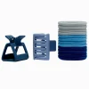 Blue Athletic Hair Claws & Hair Ties - 14 Pack