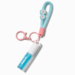 Blue Daisy Lip Gloss Keychain