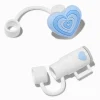 Blue Heart & White Cup Straw Covers - 2 Pack